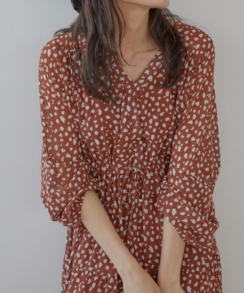 ACYM（アシーム）の「Multi pattern long ワンピース（ワンピース・レディース・ブラック/ブラウン・FREE）」の20枚目の写真