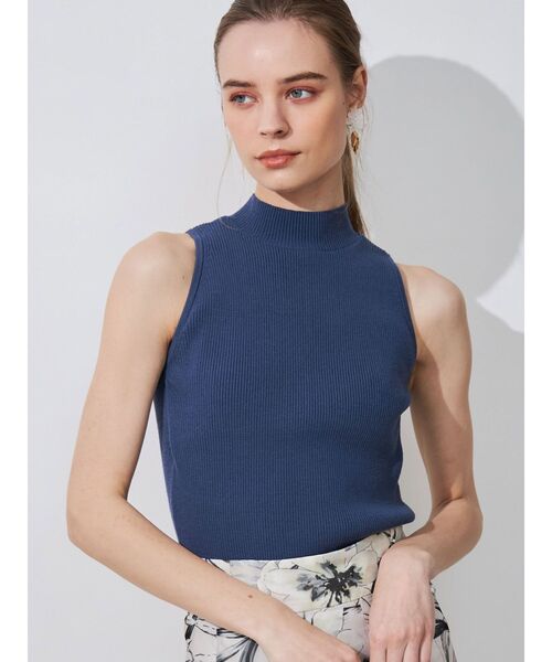 MERCURYDUO（マーキュリーデュオ）の「アメスリリブニット（ニット/セーター・レディース・オフホワイト/ブルー/チャコールグレー/ブラック/レッド・FREE）」の5枚目の写真