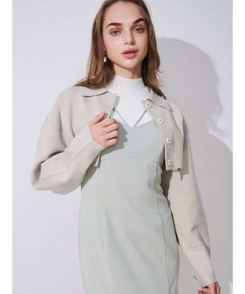 MERCURYDUO（マーキュリーデュオ）の「アメスリリブニット（ニット/セーター・レディース・オフホワイト/ブルー/チャコールグレー/ブラック/レッド・FREE）」の9枚目の写真