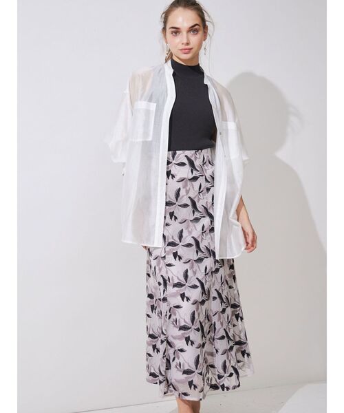 MERCURYDUO（マーキュリーデュオ）の「アメスリリブニット（ニット/セーター・レディース・オフホワイト/ブルー/チャコールグレー/ブラック/レッド・FREE）」の14枚目の写真