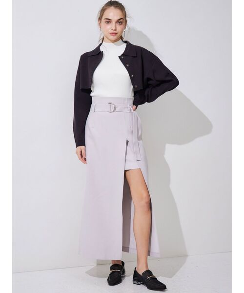 MERCURYDUO（マーキュリーデュオ）の「アメスリリブニット（ニット/セーター・レディース・オフホワイト/ブルー/チャコールグレー/ブラック/レッド・FREE）」の19枚目の写真