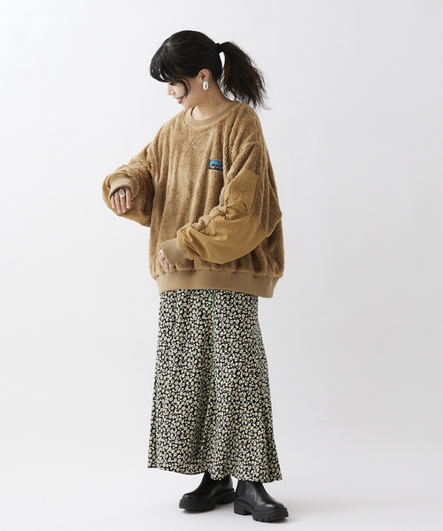 JOURNAL STANDARD relume（ジャーナルスタンダード　レリューム）の「【FROST PROOF / フロストプルーフ】別注 光電子フリース プルオーバー（スウェット・メンズ・ブラック/ベージュ・MEDIUM/LARGE）」の11枚目の写真