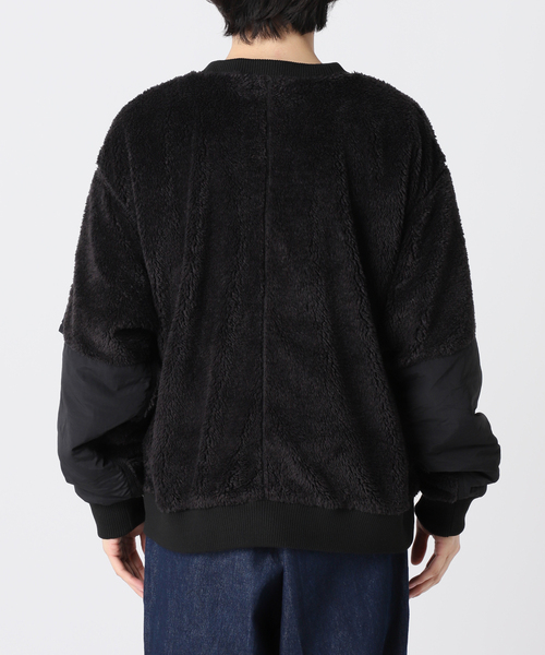 JOURNAL STANDARD relume（ジャーナルスタンダード　レリューム）の「【FROST PROOF / フロストプルーフ】別注 光電子フリース プルオーバー（スウェット・メンズ・ブラック/ベージュ・MEDIUM/LARGE）」の18枚目の写真