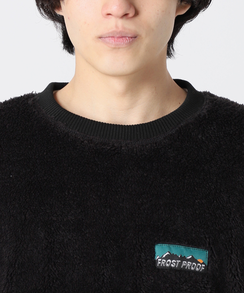 JOURNAL STANDARD relume（ジャーナルスタンダード　レリューム）の「【FROST PROOF / フロストプルーフ】別注 光電子フリース プルオーバー（スウェット・メンズ・ブラック/ベージュ・MEDIUM/LARGE）」の20枚目の写真