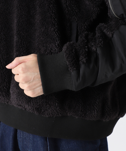 JOURNAL STANDARD relume（ジャーナルスタンダード　レリューム）の「【FROST PROOF / フロストプルーフ】別注 光電子フリース プルオーバー（スウェット・メンズ・ブラック/ベージュ・MEDIUM/LARGE）」の22枚目の写真