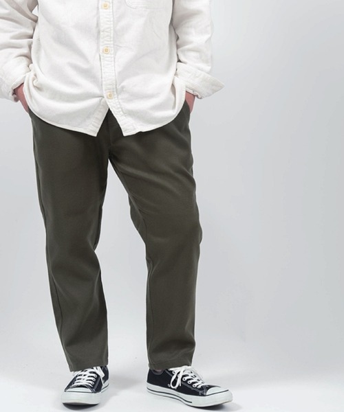 Alil（アリル）の「【Alil】アリル メルトン テーパード イージーパンツ 大人カジュアル（その他パンツ・メンズ・ブラック/ネイビー/グレイッシュベージュ/オリーブ・SMALL/LARGE/MEDIUM）」の4枚目の写真