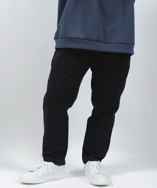 Alil（アリル）の「【Alil】アリル メルトン テーパード イージーパンツ 大人カジュアル（その他パンツ・メンズ・ブラック/ネイビー/グレイッシュベージュ/オリーブ・SMALL/LARGE/MEDIUM）」の2枚目の写真