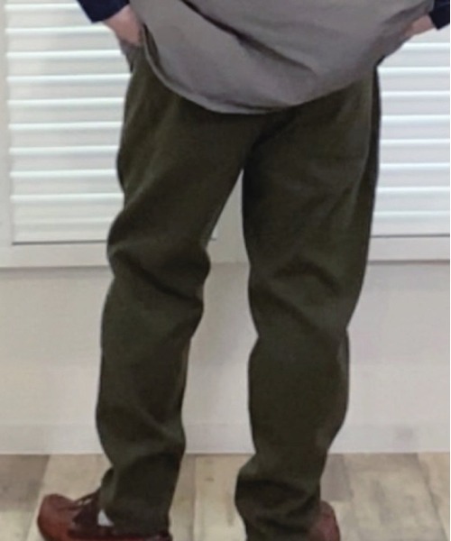 Alil（アリル）の「【Alil】アリル メルトン テーパード イージーパンツ 大人カジュアル（その他パンツ・メンズ・ブラック/ネイビー/グレイッシュベージュ/オリーブ・SMALL/LARGE/MEDIUM）」の8枚目の写真