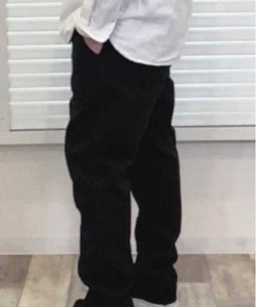 Alil（アリル）の「【Alil】アリル メルトン テーパード イージーパンツ 大人カジュアル（その他パンツ・メンズ・ブラック/ネイビー/グレイッシュベージュ/オリーブ・SMALL/LARGE/MEDIUM）」の6枚目の写真