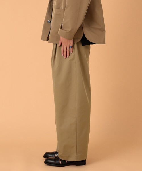 BEAMS LIGHTS(ビームスライツ)の「BEAMS LIGHTS / テックコットン ワイドパンツ(その他パンツ・メンズ・ブラック/ベージュ・S/M/L/XL)」の22枚目の写真