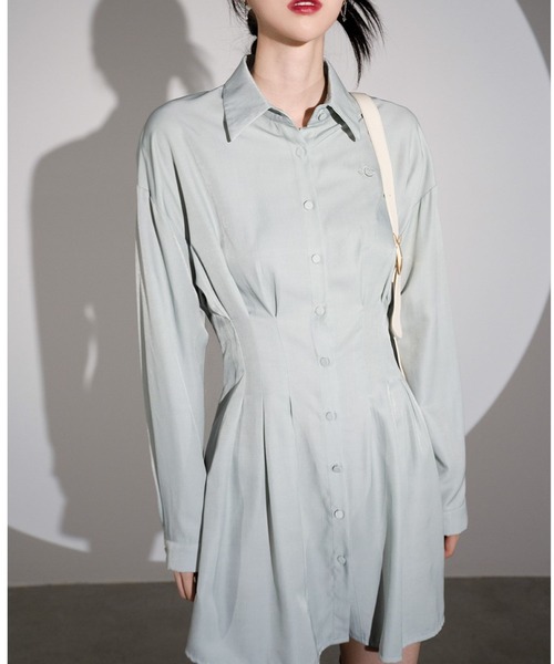 ALAND（エーランド）の「AVANDRESS／Minimaスリムワンピース 2180092（ワンピース・レディース・ブラック/セージグリーン・MEDIUM）」の10枚目の写真