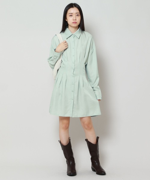 ALAND（エーランド）の「AVANDRESS／Minimaスリムワンピース 2180092（ワンピース・レディース・ブラック/セージグリーン・MEDIUM）」の12枚目の写真