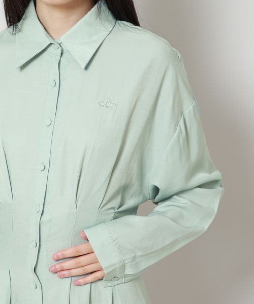 ALAND（エーランド）の「AVANDRESS／Minimaスリムワンピース 2180092（ワンピース・レディース・ブラック/セージグリーン・MEDIUM）」の18枚目の写真