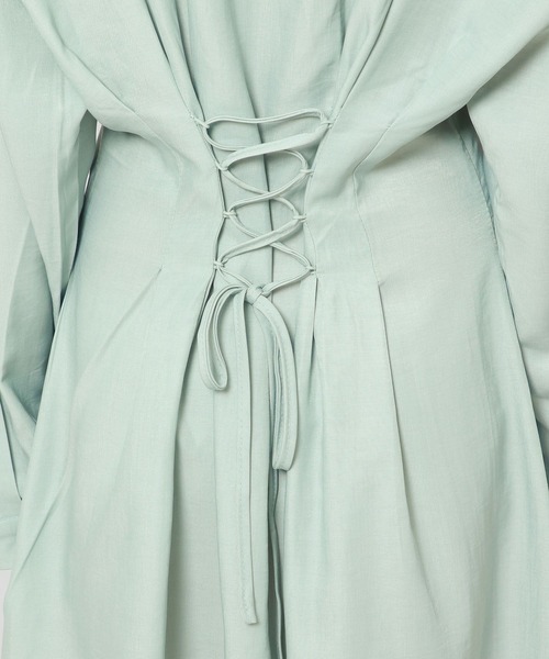 ALAND（エーランド）の「AVANDRESS／Minimaスリムワンピース 2180092（ワンピース・レディース・ブラック/セージグリーン・MEDIUM）」の22枚目の写真