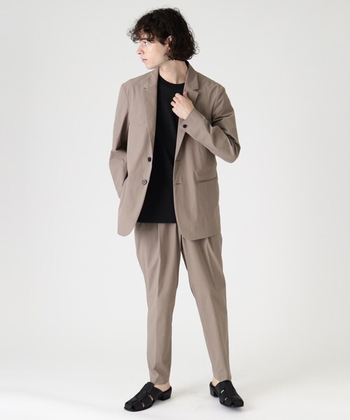 tk.TAKEO KIKUCHI(ティーケータケオキクチ)の「◆アドバンスドファブリックワッシャージャケット(セットアップ対応)(テーラードジャケット・メンズ・グリーン/サンドベージュ/ブラック・01/02/03)」の22枚目の写真