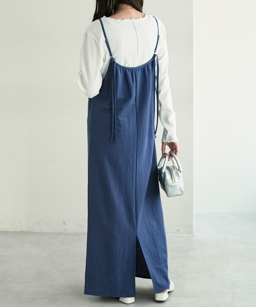 DISCOAT（ディスコート）の「ギャザーキャミカットワンピース（ワンピース・レディース・ブラック/ブルー・FREE）」の20枚目の写真