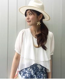 mystic | Πフリル重ねプルオーバー(シャツ/ブラウス)