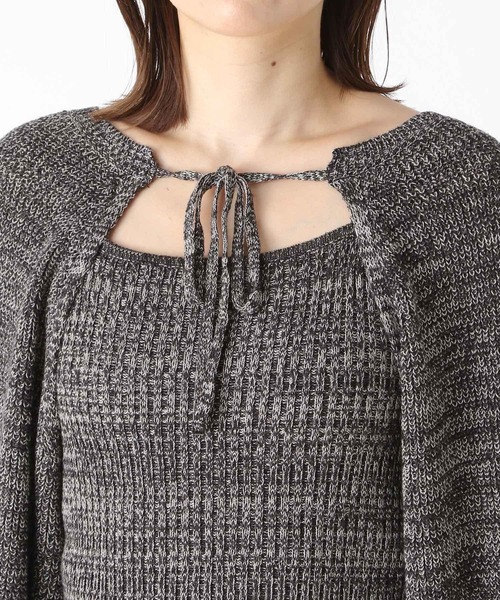 【美品】HeartホールRIBキャミドレス ヘザーグレー S Heather（ヘザー）の「ボレロSETキャミニット2P 189222