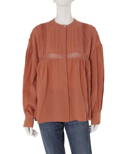 Ungrid(アングリッド)の「コットンタックボリュームブラウス(シャツ/ブラウス・レディース・ブラック/オフホワイト/オレンジ・FREE)」の15枚目の写真