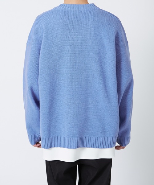 improves（インプローブス）の「サイドスリット Vネック ニットセーター（ニット/セーター・メンズ・ブラック/ライトブルー/カーキ・FREE）」の12枚目の写真