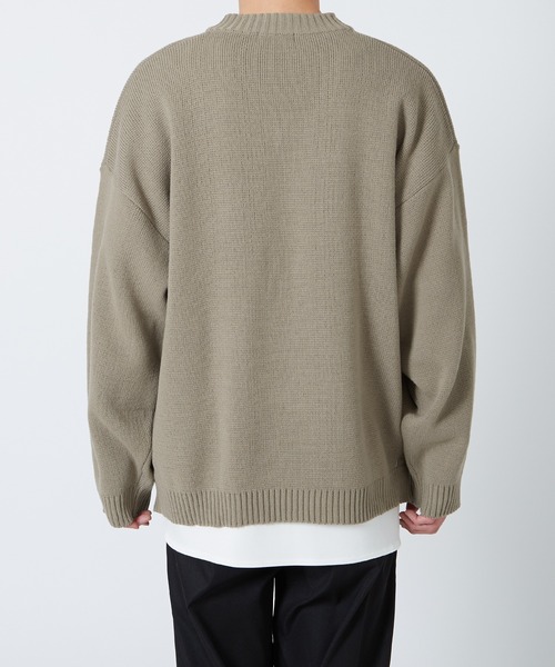 improves（インプローブス）の「サイドスリット Vネック ニットセーター（ニット/セーター・メンズ・ブラック/ライトブルー/カーキ・FREE）」の9枚目の写真