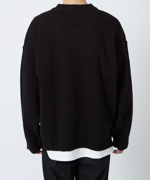 improves（インプローブス）の「サイドスリット Vネック ニットセーター（ニット/セーター・メンズ・ブラック/ライトブルー/カーキ・FREE）」の6枚目の写真