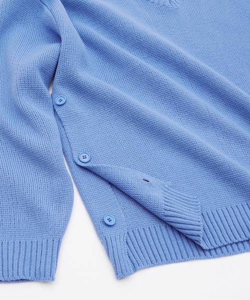 improves（インプローブス）の「サイドスリット Vネック ニットセーター（ニット/セーター・メンズ・ブラック/ライトブルー/カーキ・FREE）」の15枚目の写真