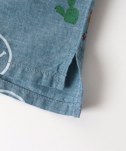 F.O.KIDS（エフオーキッズ）の「FOスマイル総柄セットアップ（セットアップ・キッズ・ベージュ/チャコール/サックスブルー・80/120/130/140/90/100/95/110）」の6枚目の写真