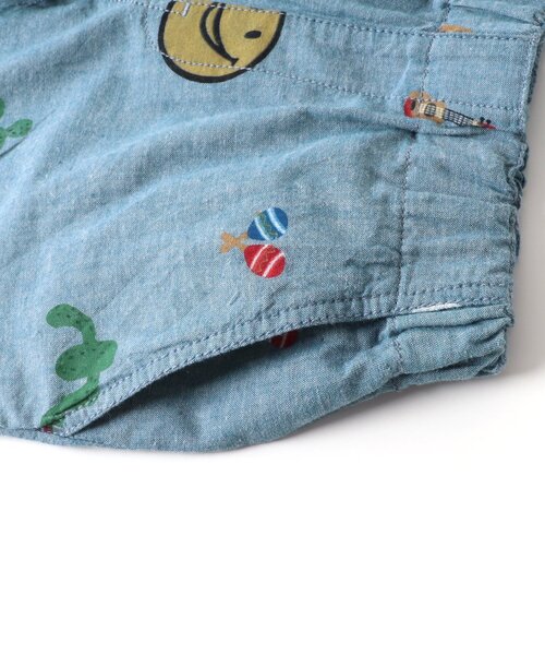 F.O.KIDS（エフオーキッズ）の「FOスマイル総柄セットアップ（セットアップ・キッズ・ベージュ/チャコール/サックスブルー・80/120/130/140/90/100/95/110）」の8枚目の写真