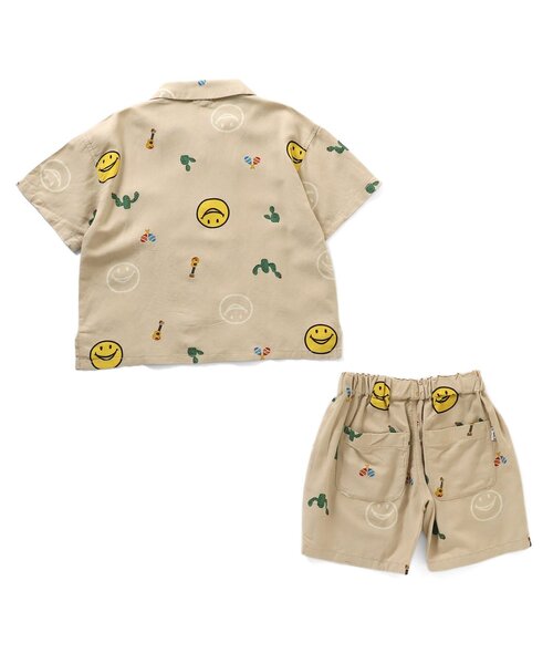 F.O.KIDS（エフオーキッズ）の「FOスマイル総柄セットアップ（セットアップ・キッズ・ベージュ/チャコール/サックスブルー・80/120/130/140/90/100/95/110）」の14枚目の写真