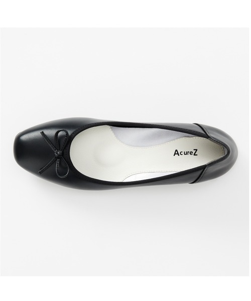AcureZ(アキュアーズ)の「【ラクとキレイ】3E/2cmヒール リボンバレエ パンプス(パンプス・レディース・ブラック/ダークベージュ/ダークブルー/ボルドー/シルバー・24.0cm/25.0cm/22.5cm/23.5cm/23.0cm/24.5cm/22.0cm)」の18枚目の写真