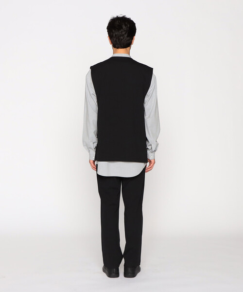 COMME CA ISM（コムサイズム）の「ウォッシャブル イージーケア 軽量 ラペルレス ジレ（ベスト・メンズ・ブラック/グリーン系その他・MEDIUM/LARGE）」の13枚目の写真