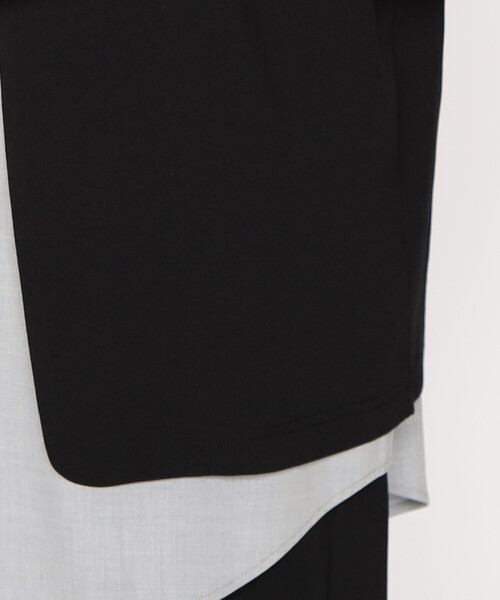 COMME CA ISM（コムサイズム）の「ウォッシャブル イージーケア 軽量 ラペルレス ジレ（ベスト・メンズ・ブラック/グリーン系その他・MEDIUM/LARGE）」の10枚目の写真