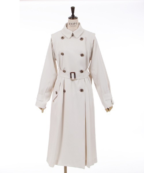 プリーツトレンチコート　axes femme axes femme（アクシーズファム）の「プリーツトレンチコート