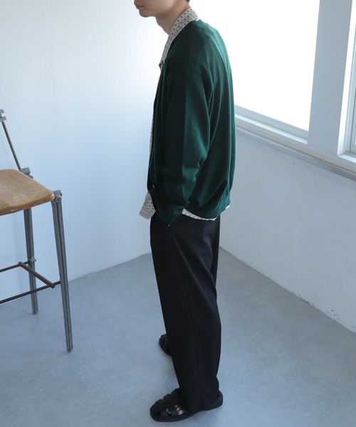 SENSE OF PLACE by URBAN RESEARCH(センスオブプレイスバイアーバンリサーチ)の「Vネックカーディガン(カーディガン/ボレロ・メンズ・グレー/チャコールグレー/グリーン・MEDIUM/LARGE)」の10枚目の写真