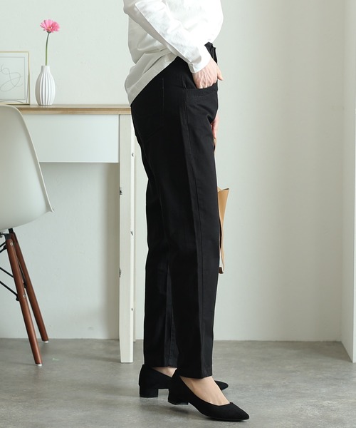 ElegChic(エレグシック)の「ハイライズテーパードパンツ(その他パンツ・レディース・カーキ/ブラック/ベージュ・M/L/XL/3L/4L)」の5枚目の写真