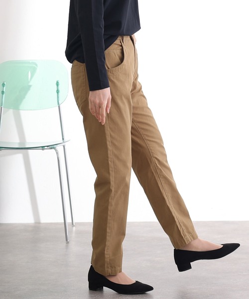 ElegChic(エレグシック)の「ハイライズテーパードパンツ(その他パンツ・レディース・カーキ/ブラック/ベージュ・M/L/XL/3L/4L)」の9枚目の写真