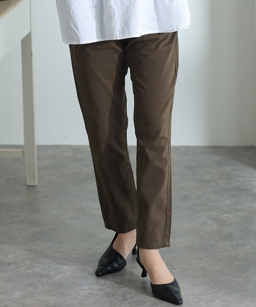ElegChic(エレグシック)の「ハイライズテーパードパンツ(その他パンツ・レディース・カーキ/ブラック/ベージュ・M/L/XL/3L/4L)」の12枚目の写真