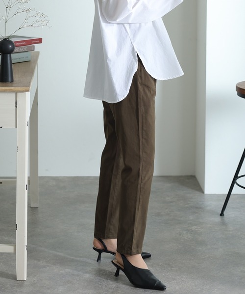 ElegChic(エレグシック)の「ハイライズテーパードパンツ(その他パンツ・レディース・カーキ/ブラック/ベージュ・M/L/XL/3L/4L)」の13枚目の写真