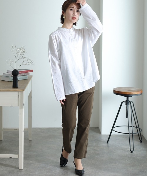 ElegChic(エレグシック)の「ハイライズテーパードパンツ(その他パンツ・レディース・カーキ/ブラック/ベージュ・M/L/XL/3L/4L)」の15枚目の写真