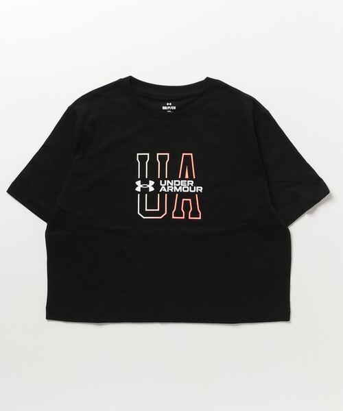 UNDER ARMOUR(アンダーアーマー)の「アンダーアーマー UAコットン ショートスリーブ Tシャツ 〈グラフィック〉(Tシャツ/カットソー・レディース・ブラック/ホワイト・M/XL/S/L)」の2枚目の写真