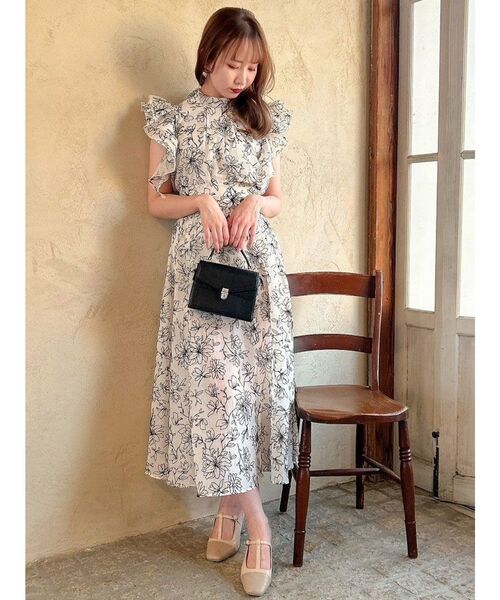 dazzlin(ダズリン)の「フロッキーフリルフラワーブラウス(シャツ/ブラウス・レディース・オフホワイト/ブラウン・FREE)」の18枚目の写真