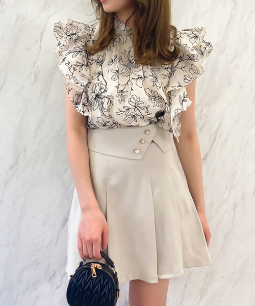 dazzlin(ダズリン)の「フロッキーフリルフラワーブラウス(シャツ/ブラウス・レディース・オフホワイト/ブラウン・FREE)」の20枚目の写真