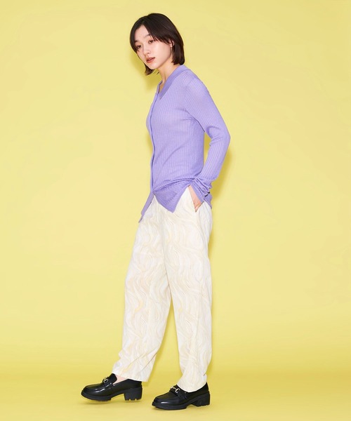 FOREVER 21（フォーエバー トゥエンティーワン）の「【MODE】マーブル柄パンツ（その他パンツ・レディース・ブラック/ホワイト・SMALL/MEDIUM）」の11枚目の写真