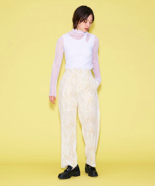 FOREVER 21（フォーエバー トゥエンティーワン）の「【MODE】マーブル柄パンツ（その他パンツ・レディース・ブラック/ホワイト・SMALL/MEDIUM）」の12枚目の写真