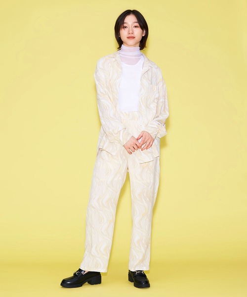 FOREVER 21（フォーエバー トゥエンティーワン）の「【MODE】マーブル柄パンツ（その他パンツ・レディース・ブラック/ホワイト・SMALL/MEDIUM）」の14枚目の写真