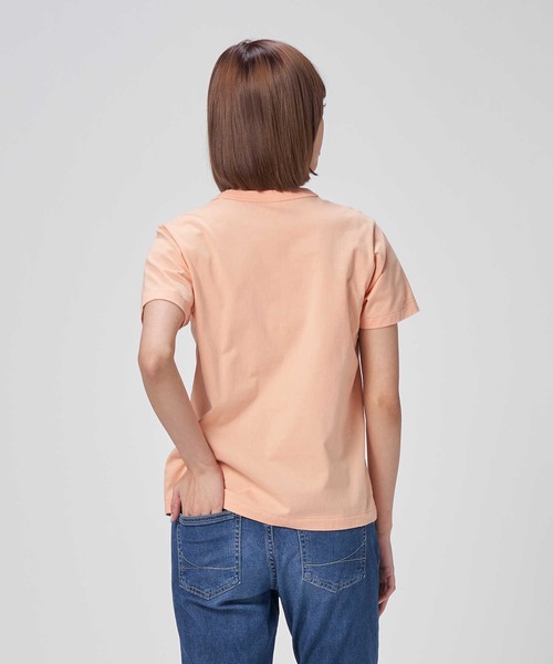 SOMETHING(サムシング)の「【SOMETHING】フロントロゴTシャツ(Tシャツ/カットソー・レディース・オレンジ・M/L)」の3枚目の写真