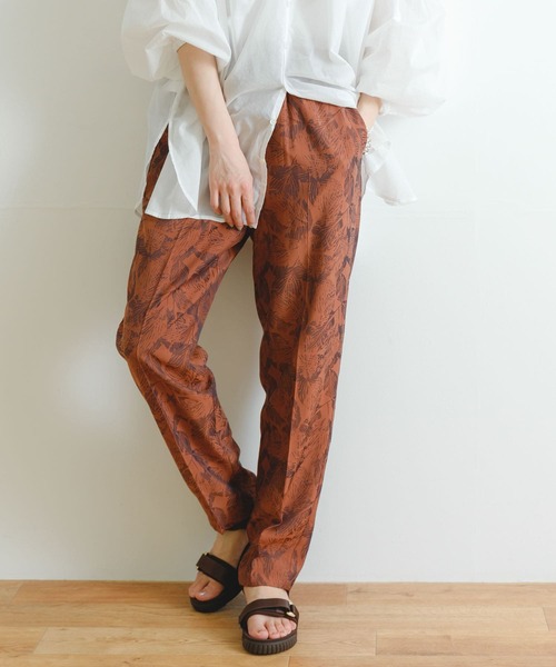 URBAN RESEARCH(アーバンリサーチ)の「リーフJQイージーパンツ(その他パンツ・レディース・グレー系その他/オレンジ系その他・36/38)」の1枚目の写真