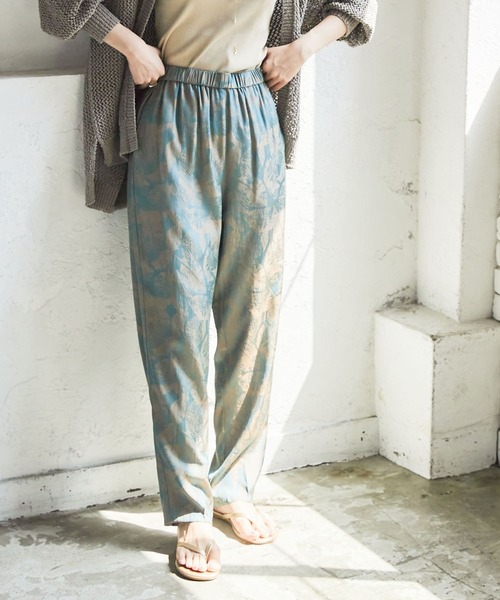 URBAN RESEARCH(アーバンリサーチ)の「リーフJQイージーパンツ(その他パンツ・レディース・グレー系その他/オレンジ系その他・36/38)」の3枚目の写真