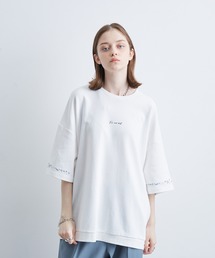 JUNRED | 2ポイントショートスリーブワイドTシャツ(Tシャツ/カットソー)